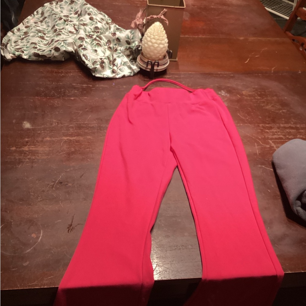 SHEIN Vibrant Pink Kids Leggings